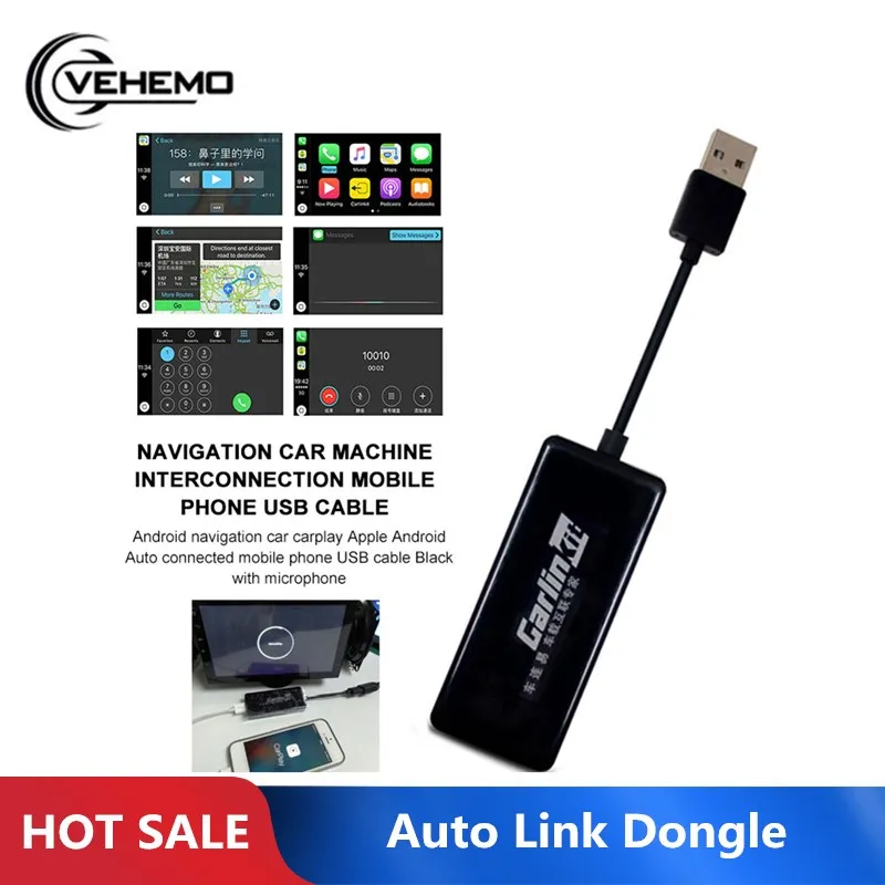 Carlinkit USB для Apple Carplay Dongle и Android Phone автомобильный сенсорный экран с iOS|ТВ-приемник