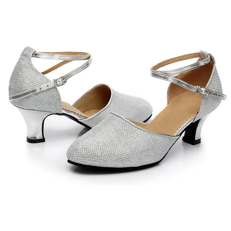 Women Ballroom Tango Latin Salsa Dancing Shoes Sequins Shoes Social Dance Party Shoe for WomenLadiesGirlsTango Salsa #2g29 (9)