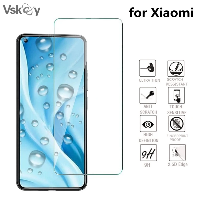 50PCS 2.5D Tempered Glass for Xiaomi Mi 11 10T Lite 10S 10i Poco X3 NFC X2 F2 F3 M2 Pro Screen Protector Protective Film