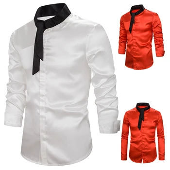 

New Arrival Casual Business Men Dress Shirts Luxury Long Sleeve Cotton Stylish High Quality Males Social Shirts