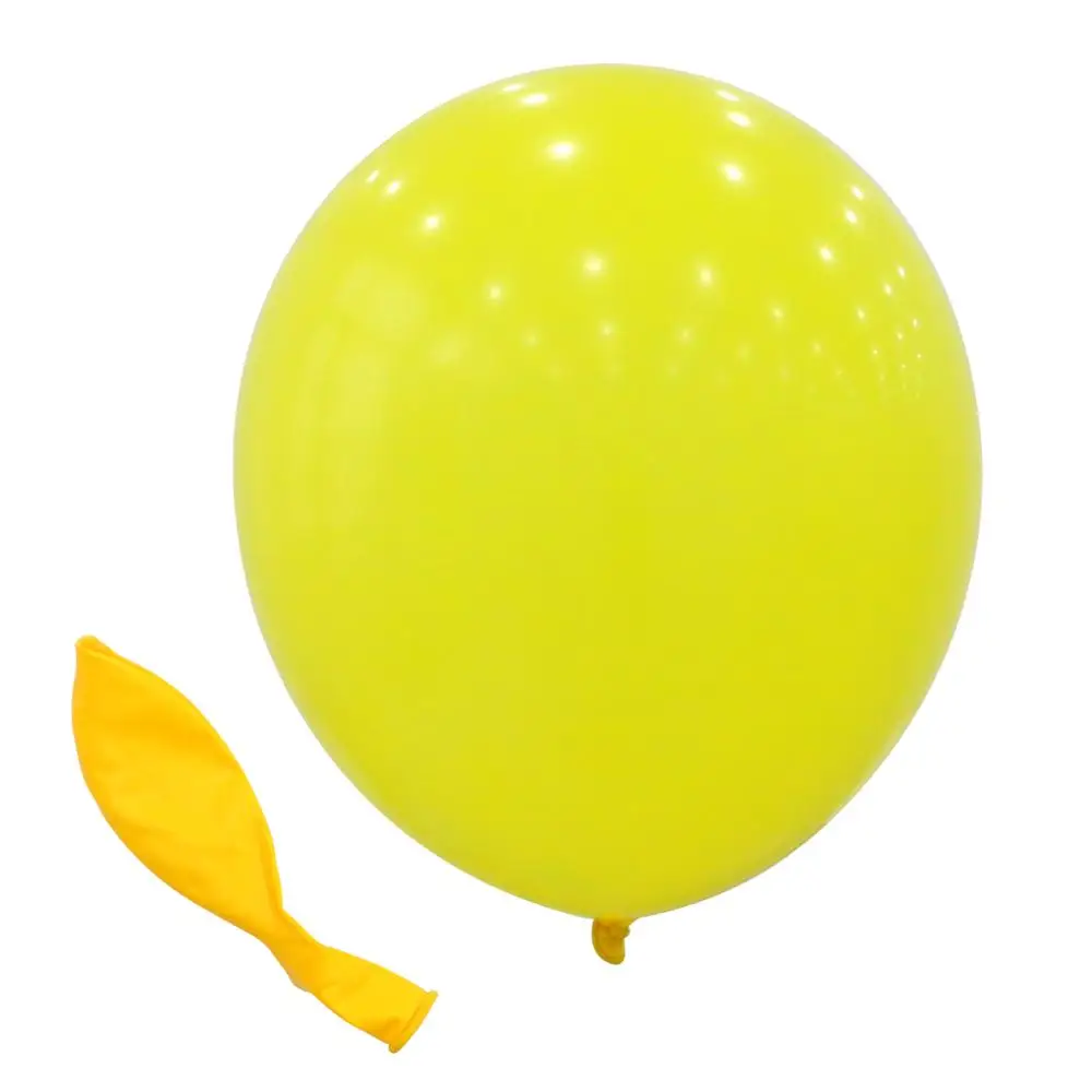 Yellow 18 дюймов латексные шарики для свадебного украшения гелиевые большие гигантские прозрачные шары Декор для дня рождения надувной воздушный шар - Цвет: Yellow