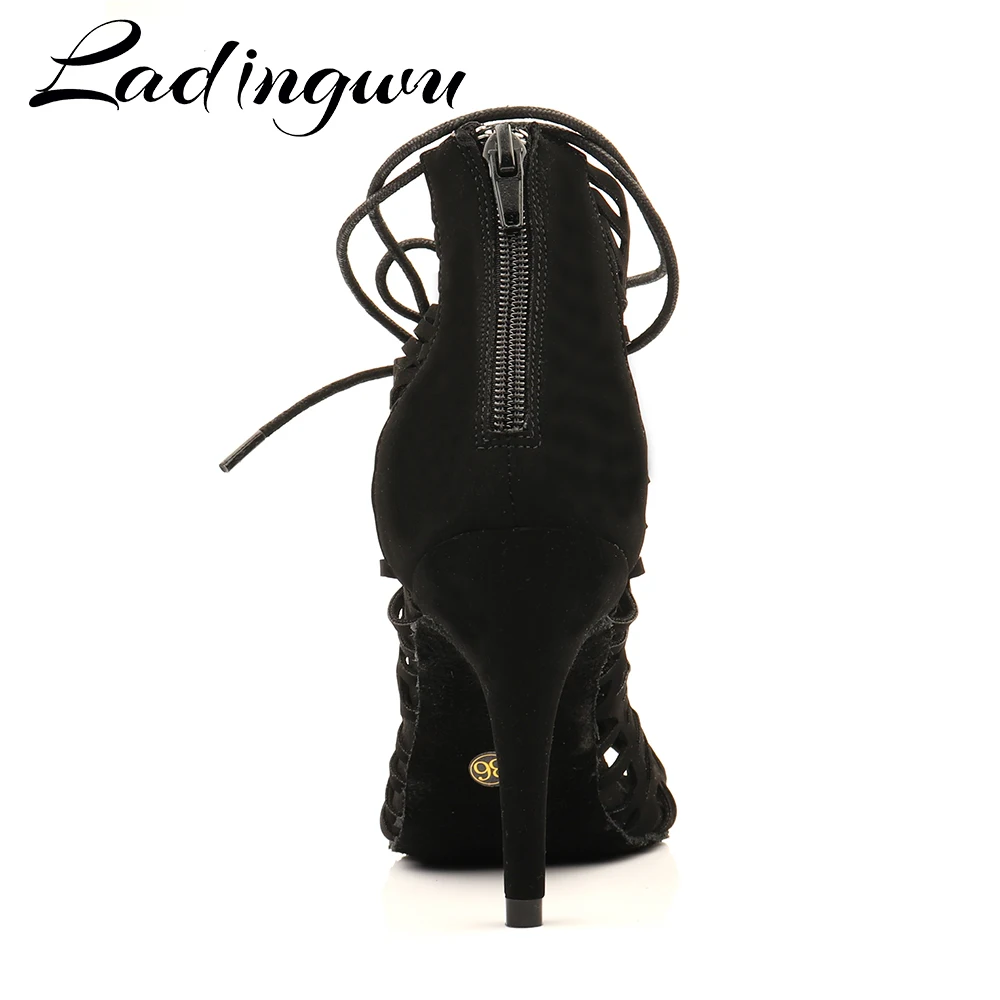 Ladingwu 2020 New Latin Dance Boots Women Indoor Sports Dance Shoes Unique Laser Pattern Salsa Dance Shoes Party Jazz Dance
