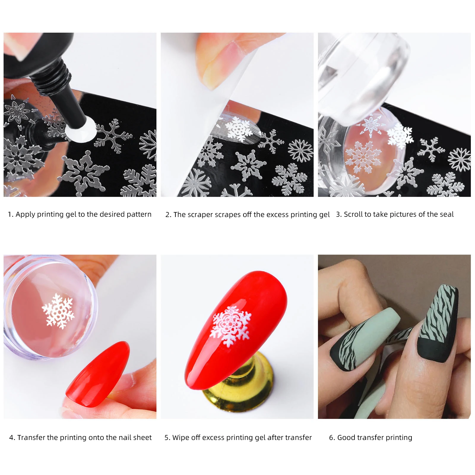 Clear Silicone Head for Your Nail Design
