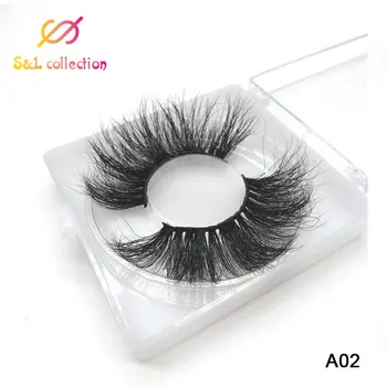 

Dramatic Long Wispies Fluffy Handmade Eyelash 25MM Lashes 3D 100% Mink Hair False Eyelashes Full Strips Lashes Extension Makeup