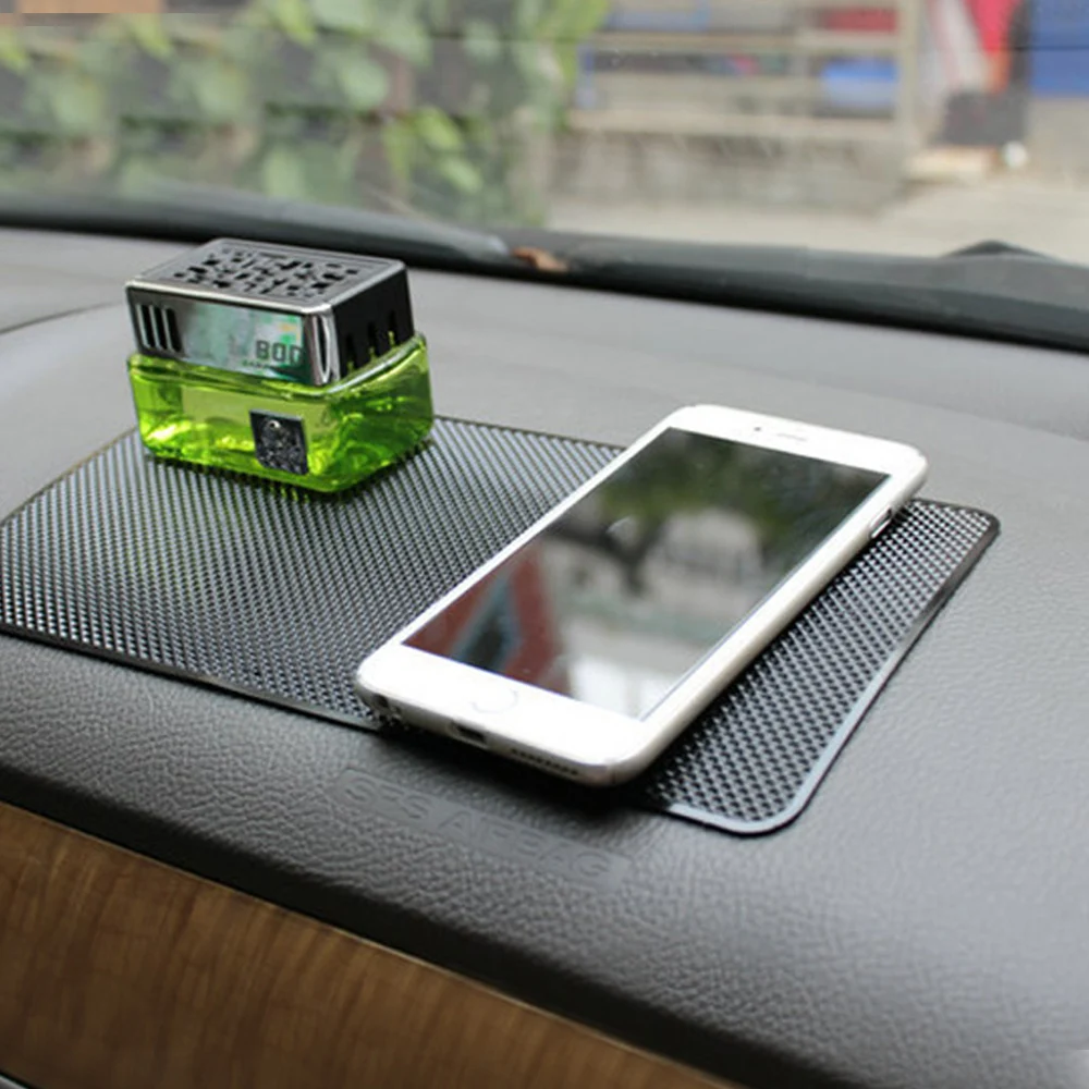 19*12 cm Car Dashboard Sticky Anti-Slip PVC Mat Silicone Anti-Slip Storage Mat Pads Non-Slip Sticky Pad For Phone Key Holder