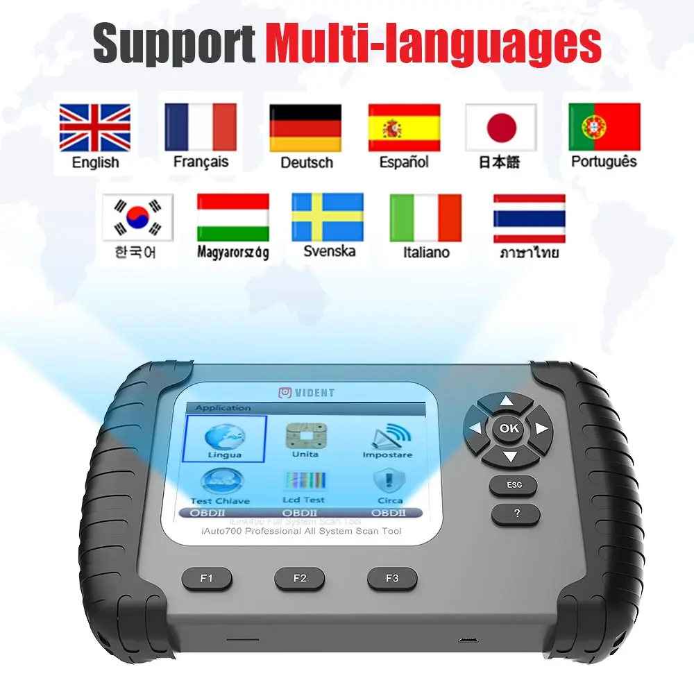 VIDENT IAuto700 Профессиональный инструмент для сканирования всех систем