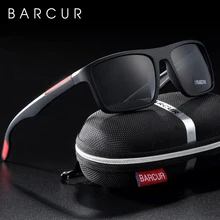 BARCUR поляризационные солнцезащитные очки для мужчин TR90 сверхлегкие Винтажные Солнцезащитные очки для женщин квадратные очки oculos lunette de soleil femme