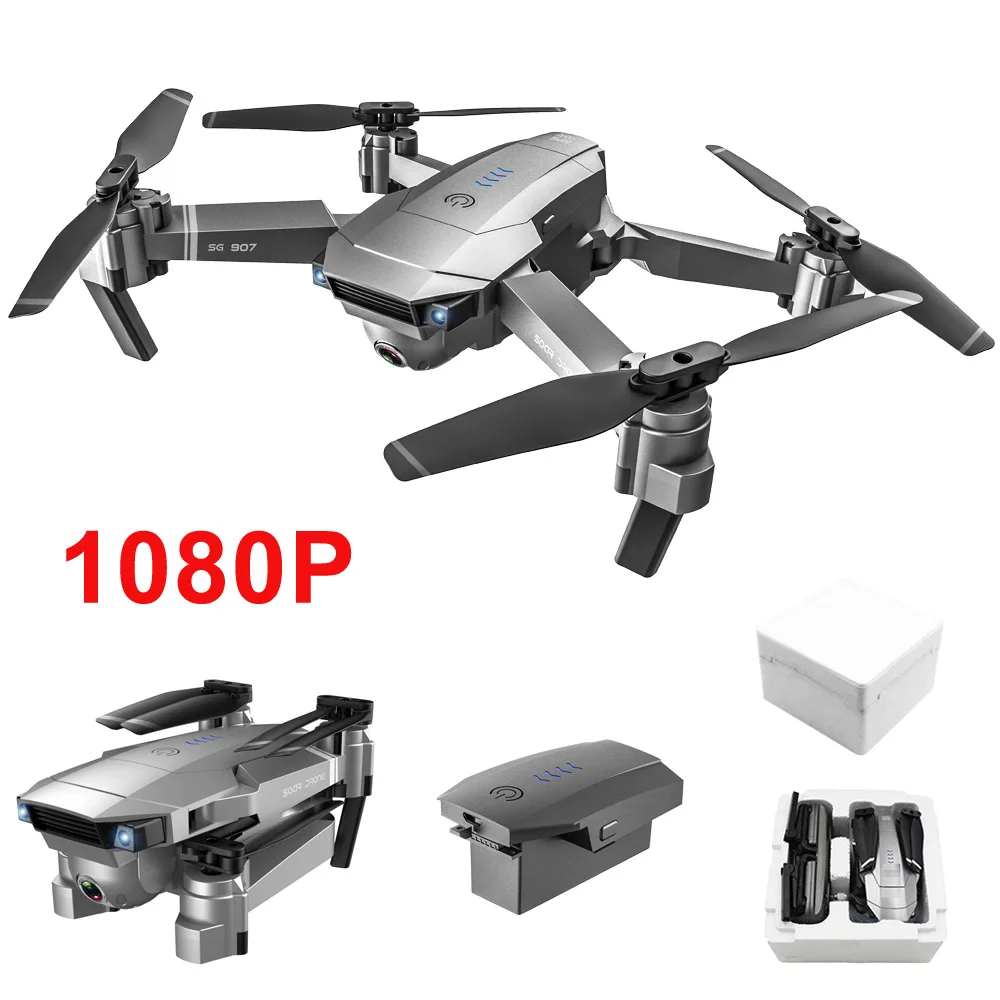 SG907 складной gps 5G wifi FPV RC Квадрокоптер с 4 K/1080 P Ультра HD камерой оптическое позиционирование дрона VS SG906 F11 X46G - Цвет: 1080P with foam box