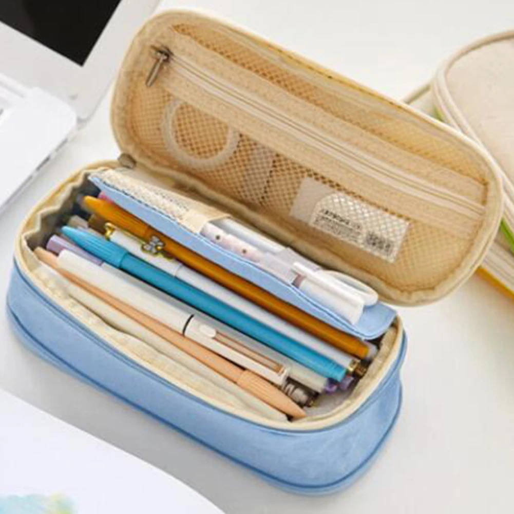 

Pencil case Simple style school student stationery bag students large capacity pencil holder Pencil Bags for Girls And Boys