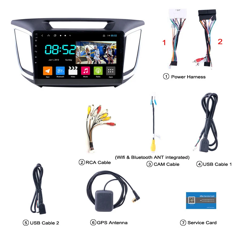 Android 8,1 автомобильный DVD 1din мультимедийная Navi система для hyundai IX25- Автомобильный gps навигатор стерео wifi головное устройство BT SWC wifi