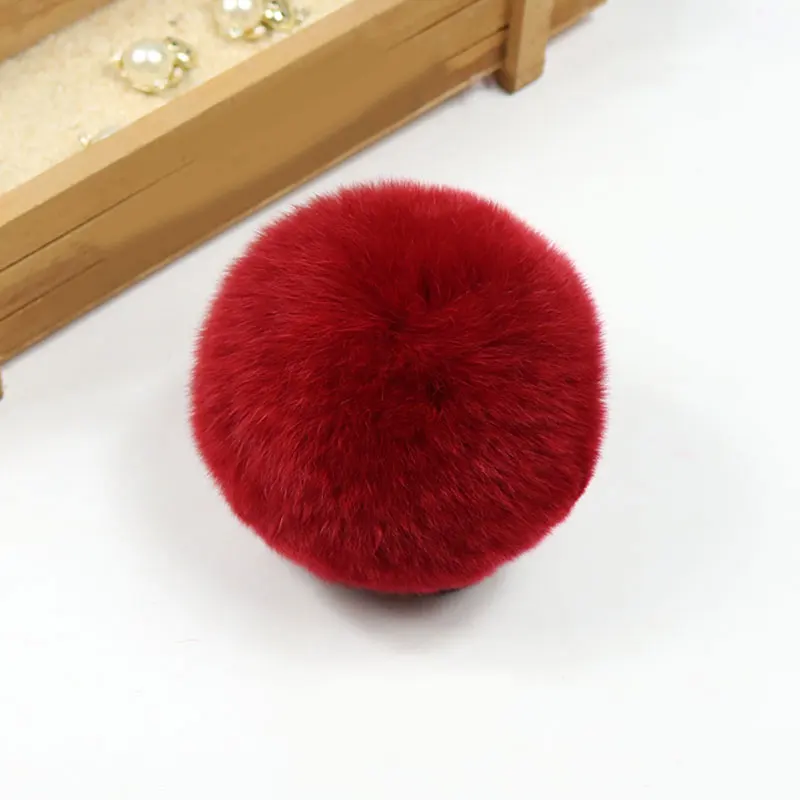 10cm Style 011 8/10 см енота меховым помпоном, головные уборы, помпон из искусственного меха с пряжкой для Для женщин шляпа помпонами меховыми шариками для вязаные шапки Аксессуары для рукоделия - Цвет: 10cm Style 011