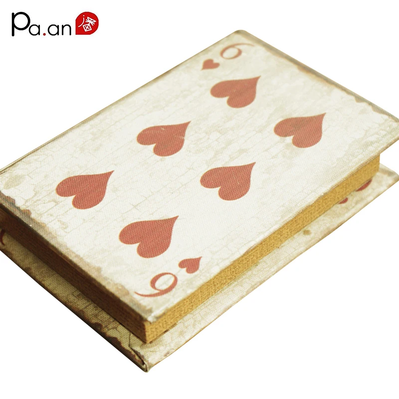 Новое поступление деревянная коробка для хранения в форме книги органайзер с