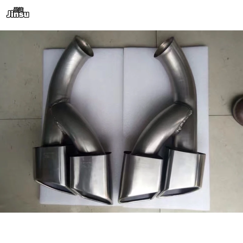 Silver square Tail Exhaust Tips Muffler Pipe For Porsche Cayenne 958.2 2015 2016 2017 year Cayenne GTS Stainless steel mufflers Silver square Tail Exhaust Tips Muffler Pipe For Porsche Cayenne 958.2 2015 2016 2017 year Cayenne GTS Stainless steel mufflers