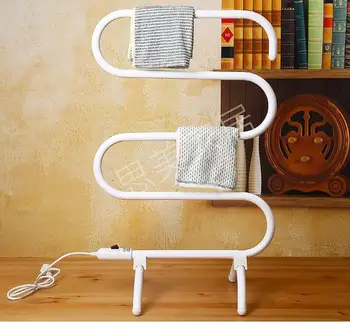 

New Arrival Electric Towel Cloth Dryer 100W Alloy Aluminum Towel Rack Floor Standing Sterilization Bath Towel Drying Rack