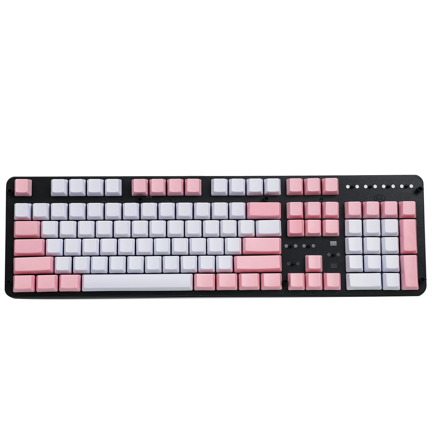 Teclado Gaming Mecânica em Branco 108 104 Ansi Iso Oem Perfil Grosso Pbt Keycaps para Cherry mx Switches 61 87 108 Gk64x Sp64 - Imagem 3
