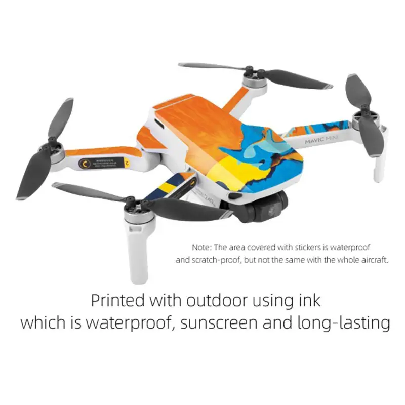 1 комплект Водонепроницаемая защитная пленка ПВХ наклейки для DJI Mavic Mini Drone Kit