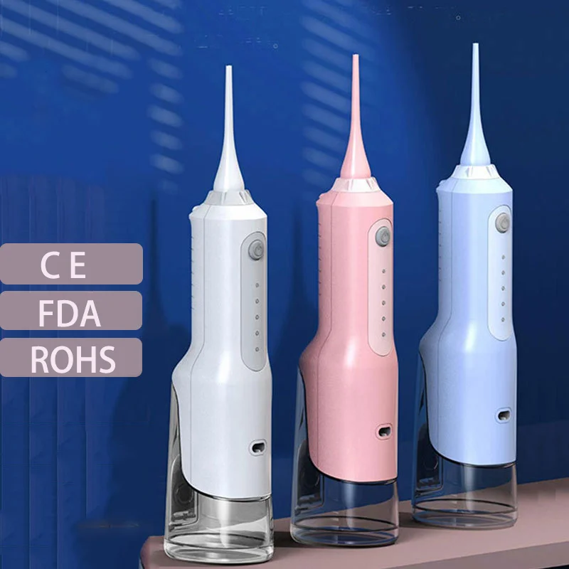 

Ирригатор для полости рта портативный с USB-зарядкой и 4 насадками, мл