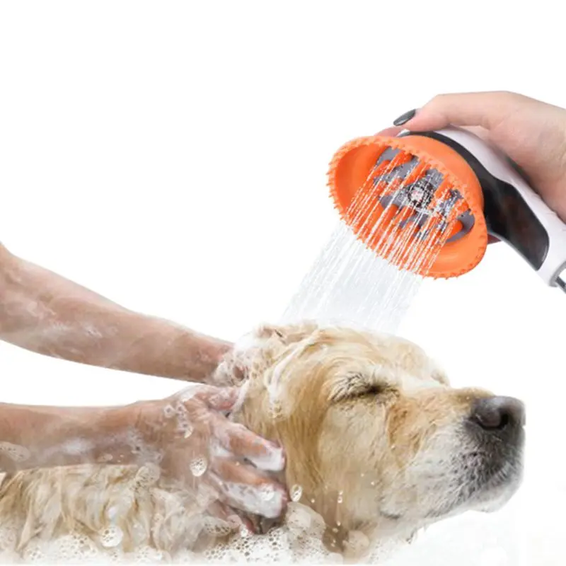 Распылитель для домашних животных, душ, собака, ванна, массажный инструмент для купания, щетка для душа для кошки