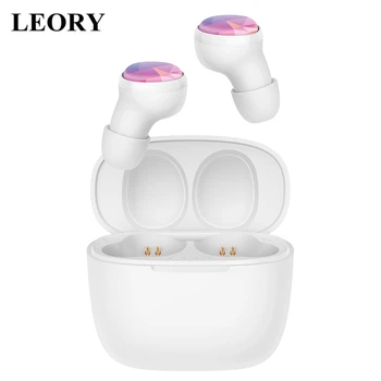 

LEORY TWS Wireless bluetooth 5.0 Earphone IPX6 Waterproof Sport Headset Denoise HiFi Stereo Touch Control Earbuds with HD Mic