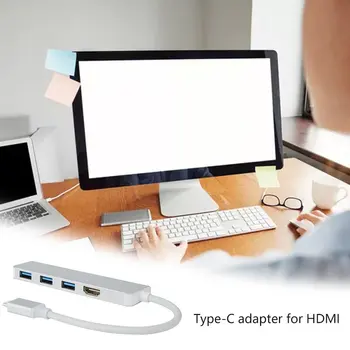 

HDMI Type-C adapter 3 USB 3.0 Interface durable adapter practical adapters