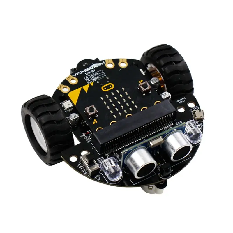 1Set Micro:bit Graphical Programming Robot Mobile Platform Smart Car V4.0 Support Line Patrol Ambient Light Accessories