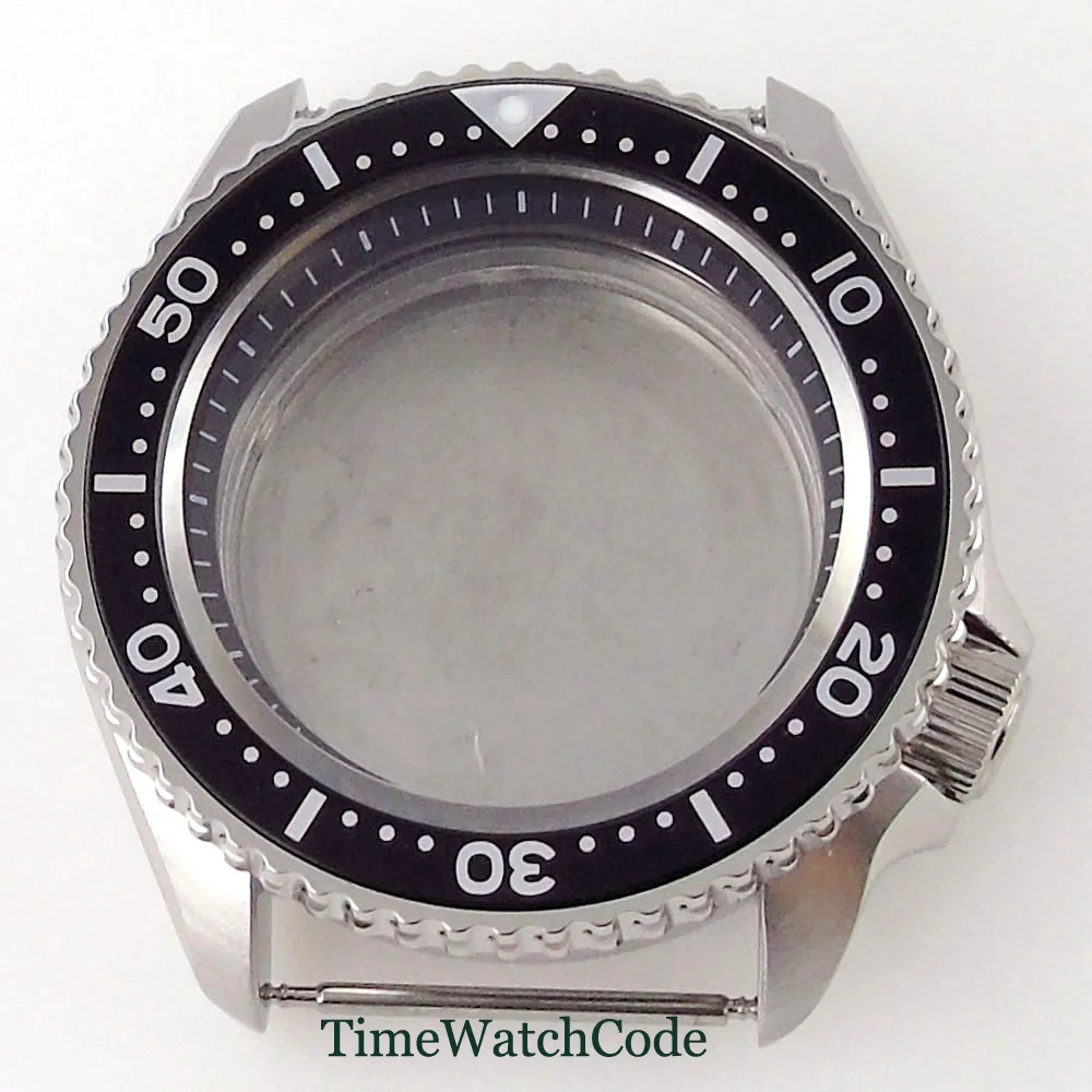 

42mm Diver Modified Watch Case Parts Fit For NH35 NH36 Movement 100M Waterproof Sapphire Glass Chapter Ring Alloy Bezel Insert