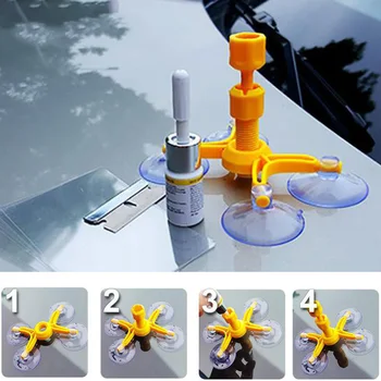 

DIY Car Windshield Repair Kit Quick Fix Car Cracked Glass Windscreen Repair Tool Resin Sealer Auto Window Screen Polishing Kits