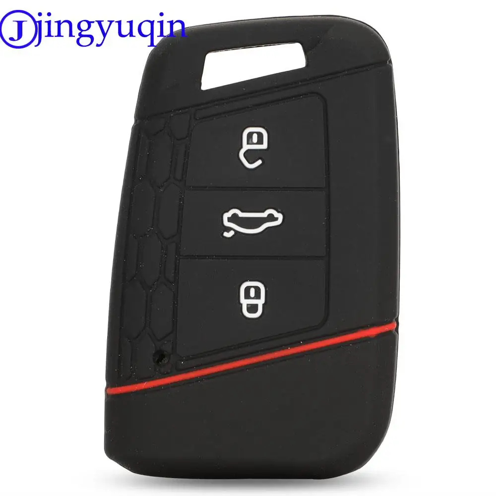 Jingyuqin 50PS пульт дистанционного управления 3 btns силиконовый автомобильный брелок