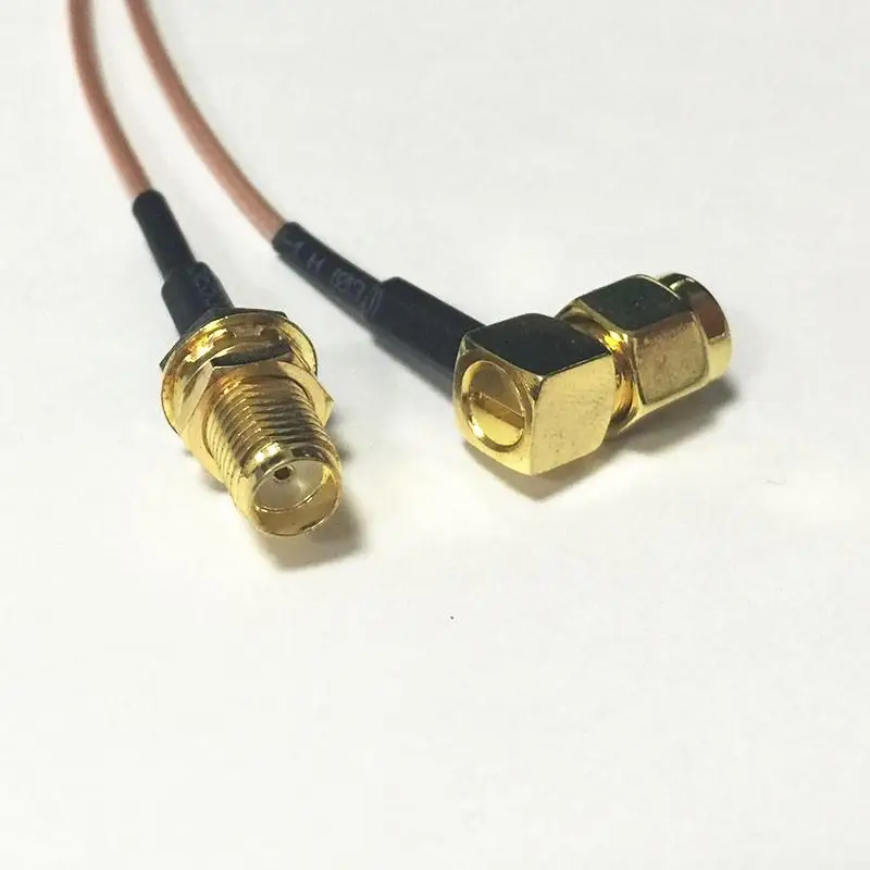 2 шт. новые гнездовые гайки SMA для Мужской Розетки коннектор под прямым углом RG178