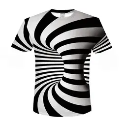 Новая мужская футболка с 3D принтом модная футболка с круглым вырезом и коротким рукавом для отдыха Бесплатная доставка