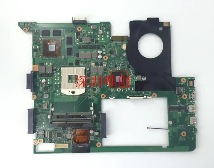 

N76VZ motherboard For ASUS N76V N76VM N76VZ Laptop motherboard N76V mainboard REV 2.2 GT650 Test work 100% original