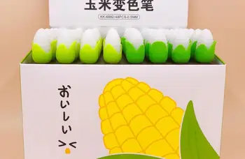 

korea sunlight change color corn gel pen cute cartoon neutral pen student prize office black writing pen promotion pen 48pc/lot
