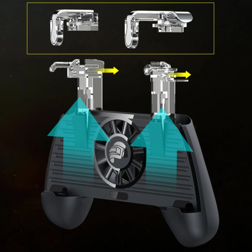  Pubg Controller Joystick Game GamePad Cooler Fan Free Fire Shooter Game Controller for Pubg Mobile 
