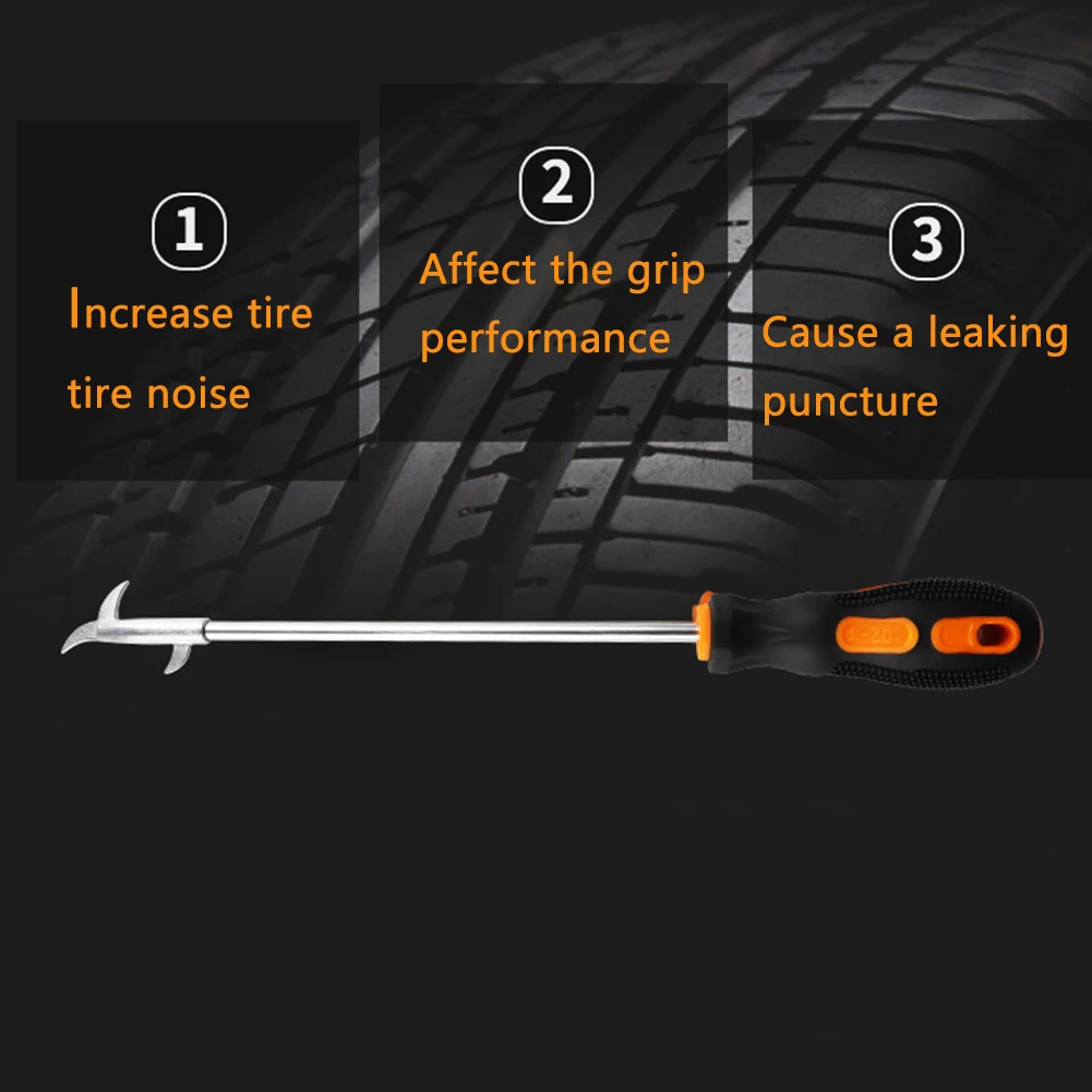 Безопасность снижение шума шины паз уход за автомобилем ручные инструменты Камень Чистящий крюк ручной практичный легко наносится для удаления сплава