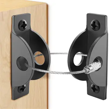 

Furniture Anchors Anti-tip Wall Anchor Kit Metal Anti-falling Safety Device Secure Straps Hardware Accessories