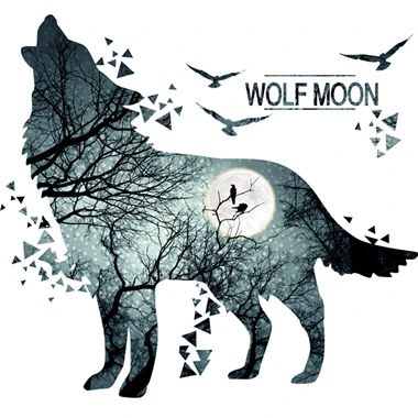 [SHIJUEHEZI] волк Животные наклейки на стену виниловые DIY Ночная Луна настенные наклейки для детской комнаты гостиной украшения дома аксессуары - Цвет: wolf sticker