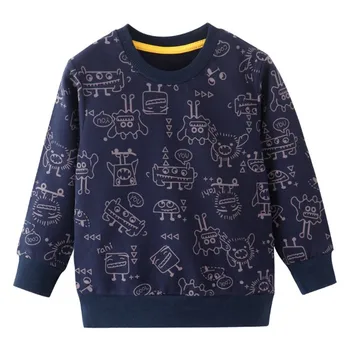 

Boys Clothing Cotton Sweatshirts for Autumn Winter Tops Children Hoody Shirts Cartoon Printed Kids Sport Sweaters Boys Girl