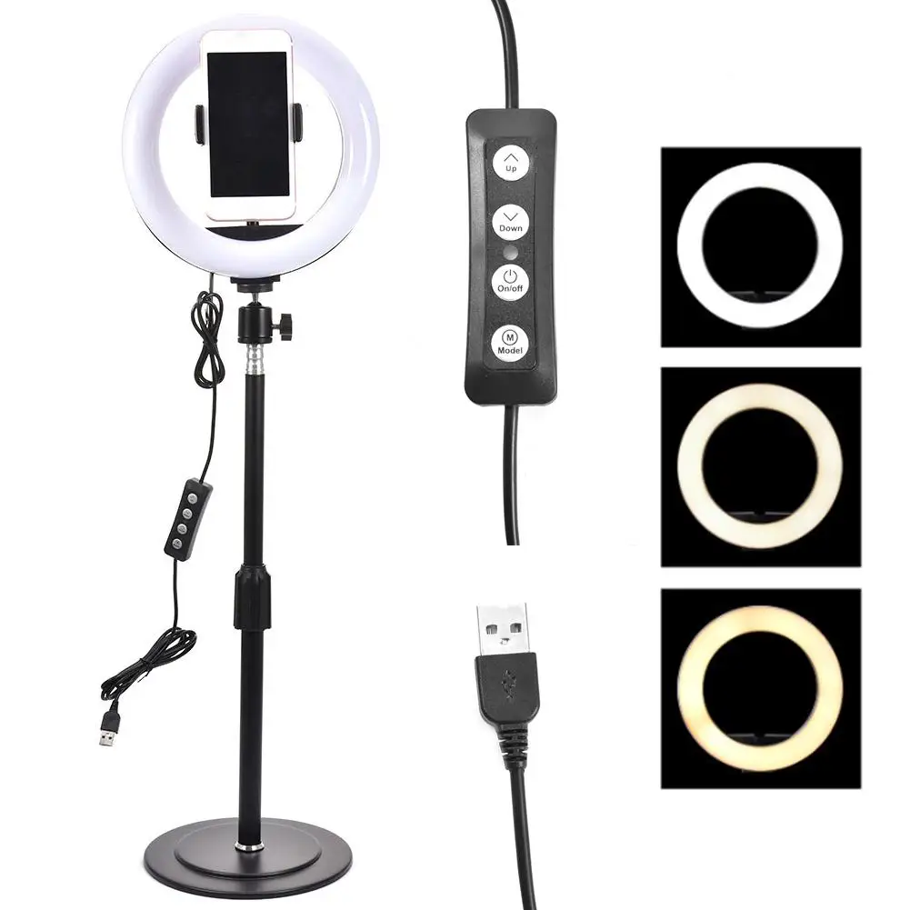 

Photography Dimmable LED Selfie Ring Light Studio Photography Photo Fill Ring Light With Tripod For Iphone Smartphone Makeup