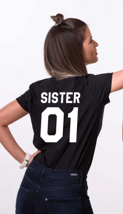 Brother Sister футболка с буквенным принтом женская футболка с коротким рукавом и круглым вырезом свободная футболка летняя модная женская футболка Топы