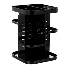 Boîte de rangement de cosmétiques rotative à 360 °, gamme complète, grande capacité, organisateur de maquillage, étagère à plusieurs niveaux, présentoir à bijoux