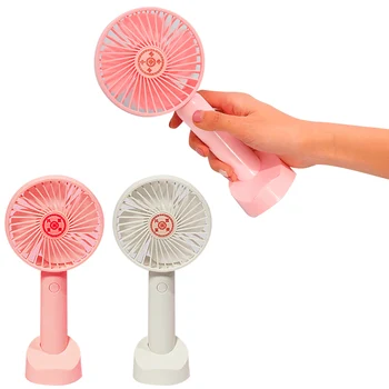 

Besegad 3-Speed Mini USB Cooler Fan Rechargeable Silent Handheld Desktop Cooling Fan with Phone Holder Function for Home Outdoor