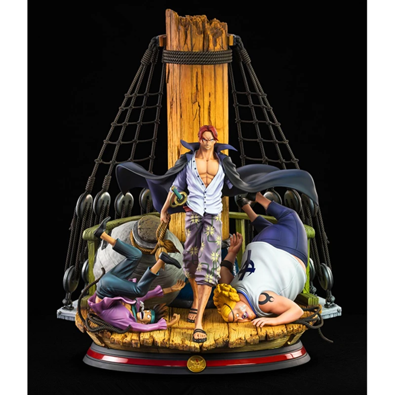One Piece Shanks Statue Red Hair Jacks Bust Red Hair Pirates Four Emperor Gorosei Full Length Portrait Gk Action Figure Toy Q98 Action Figures Aliexpress