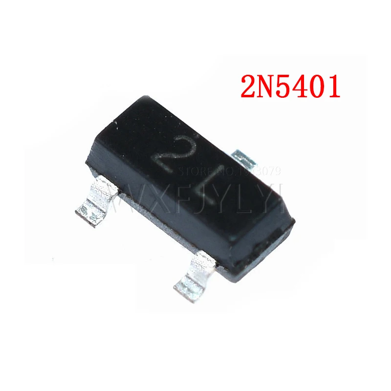 50PCS MMBT5401LT1G MMBT5401 SOT-23 2N5401 SMD PNP high-Voltage Transistor