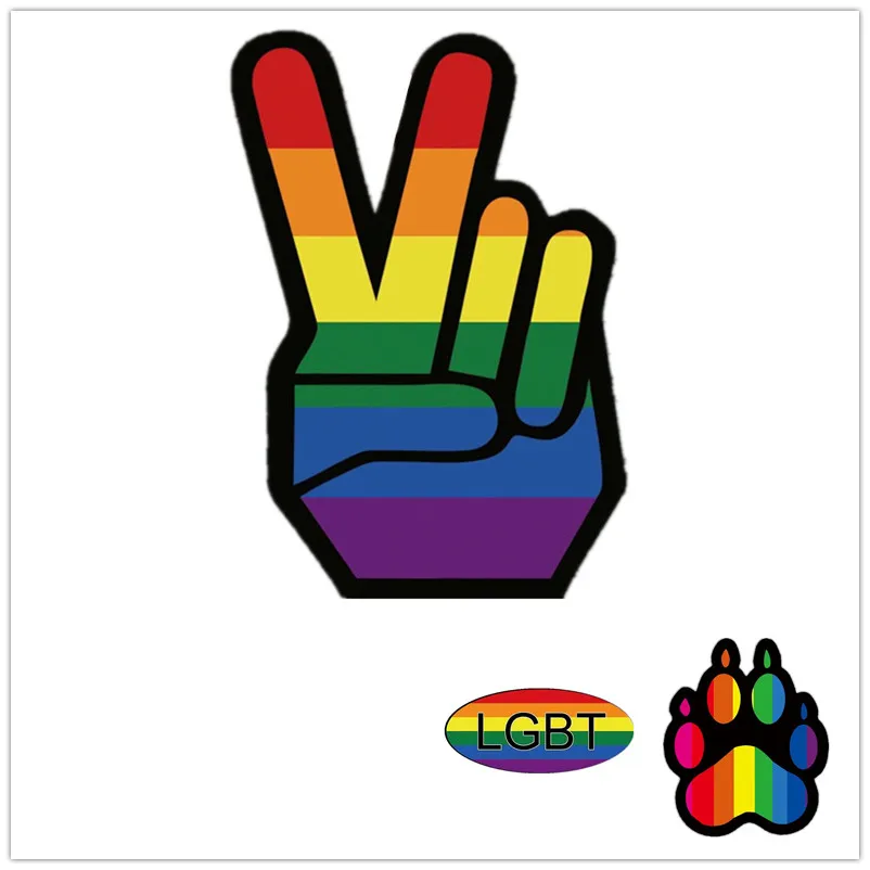 

Bisexual Car Sticker LGBT Pride Lesbian Gay Stickers Oval Rainbow Sticker Car Decal Gay Pride Parade Coexist Rainbow Sticker Car