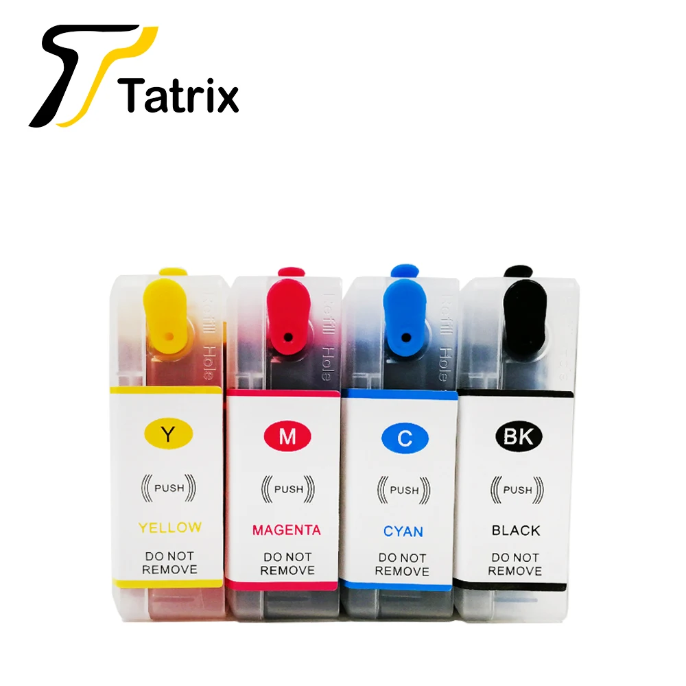 Tatrix полный заправляемые чернильные картриджи для T6771 T6774 картриджи для Epson рабочей силы Pro WP-4011/4022/4091/4092/4511/4521/4531