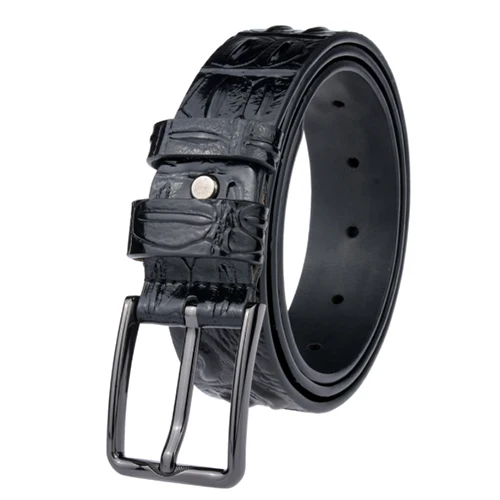 ML022A2Black Мужской ремень из натуральной кожи коричневого цвета, роскошный мужской ремень, мужские кожаные ремни для мужчин, мужские ремни 3,8 см, Модные Винтажные 남mlmlmlml022 - Цвет: ML022A2Black