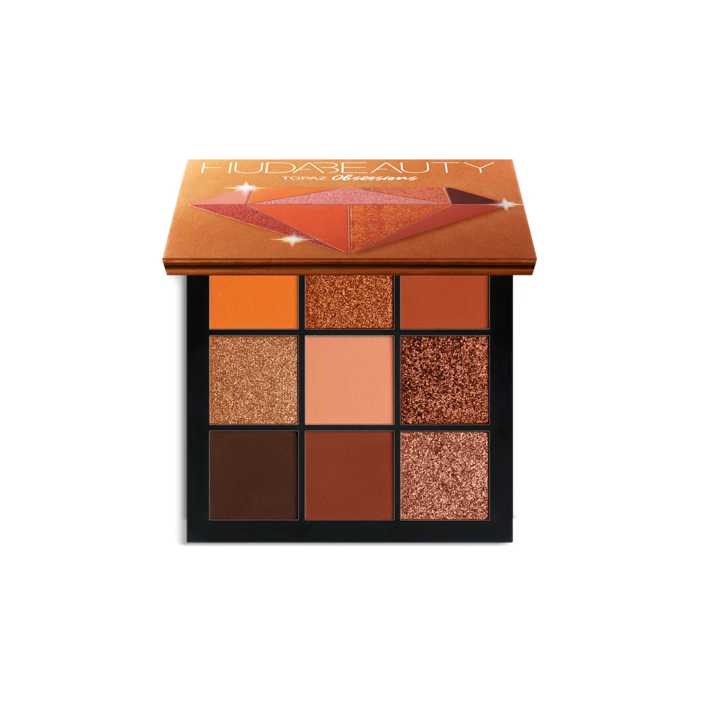 Hudas beauty тени для век Палитра Hudas beauty Obsessions драгоценные камни Коллекция 9 цветов матовые мерцающие тени для век Блеск