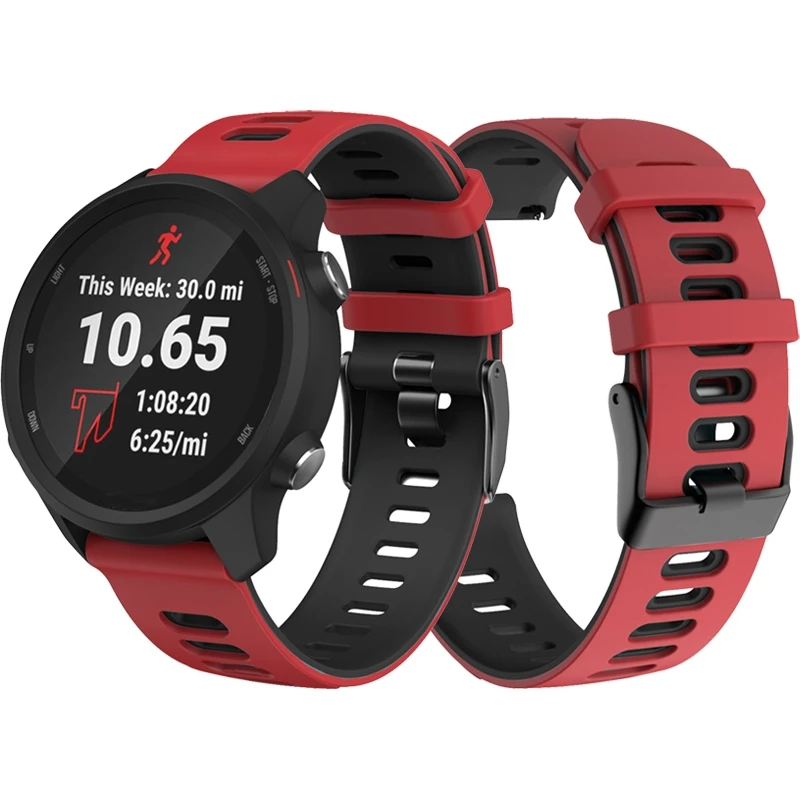 

Strap For Garmin Forerunner 245 245 Music 645 Straps Silicone Bracelet For Garmin Vivoactive 3 Strap Vivomove HR Soft Watch Band