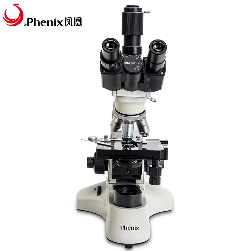 Тринокулярный микроскоп Phenix PH50 3A43L PL 40X 1600X биологический лабораторный для