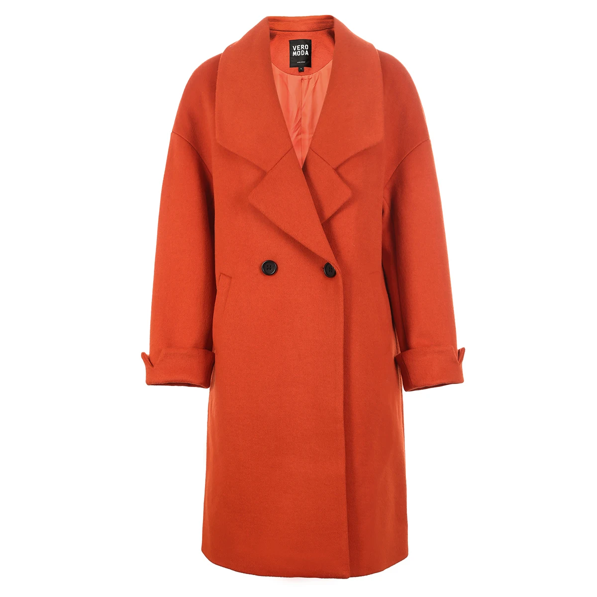 Vero Moda зимнее женское свободное однобортное шерстяное пальто Верхняя одежда куртка | 318327529